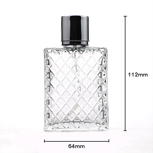 square flat perfume bottle